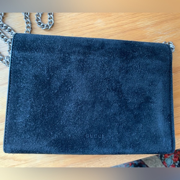 Authentic Gucci GG Dionysus Suede Chain Wallet Small Crossbody Shoulder Bag EUC - Picture 11 of 16